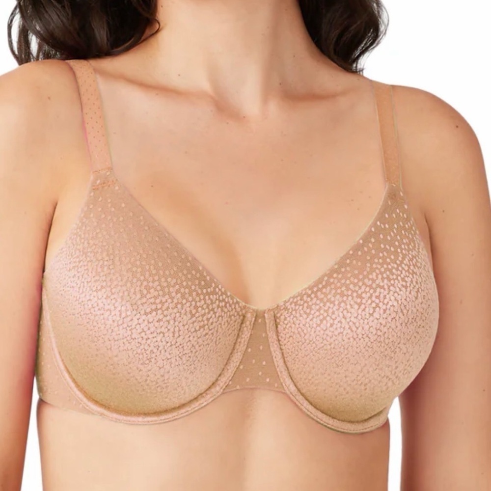 Wacoal Bra 42D Back Appeal Underwire 855303 Seamless Full Coverage Praline